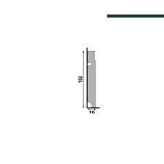 RODAPE 502-BR 2,40 15CM SANTA LUZIA
