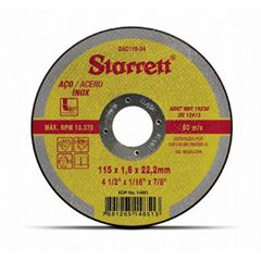 DISCO ABRASIVO DE CORTE 115X1,6X22,2M DAC115-24