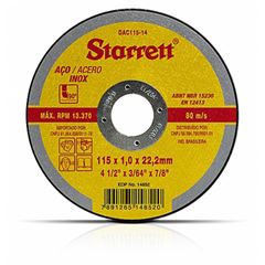 DISCO ABRASIVO DE CORTE 115X1,0X22,2 DAC115-14