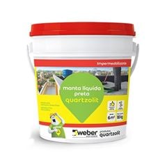 MANTA LIQUIDA PRETA 3,6KG IMPERMEABILIZANTE 30942.03.34.056 QUARTZOLIT