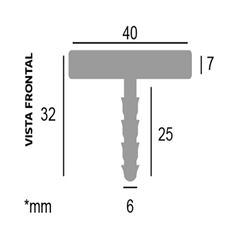 BUCHA P/RODAPE C/30UN 26039 SANTA LUZIA
