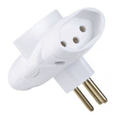 PLUG TIPO T 2P+T 10A/250V BC 57400080 TRAMONTINA