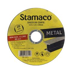 DISCO CORTE METAL 115X1.6X20 6121