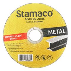 DISCO CORTE METAL 115X1.6X20 6121