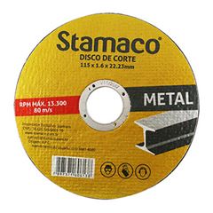 DISCO CORTE METAL 115X1.6X22 6138