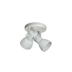 SPOT DE SOBREPOR DUPLO CONE ALUMÍNIO BRANCO