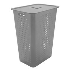 CESTO DE ROUPAS CHUMBO 47L C/ TAMPA