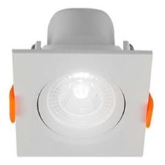 SPOT LED EMBUTIR QUADRADO 3W 6500K BIVOLT BRANCO