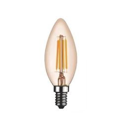 LAMPADA VELA VINTAGE 4W 300LM 2200K 127V E14 AMBER GLASS SE-345.1383
