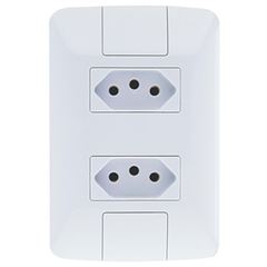 CONJUNTO 2TOMADAS 2P+T 10A 250V 57241065 TRAMONTINA