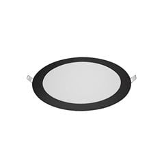 PAINEL LED EMBUTIR REDONDO BIVOLT PRETO ALUMINIO 80346001