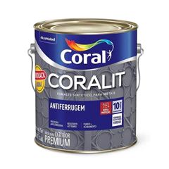 CORALIT ANTIFERRUGEM BRILHANTE 3,6L PLATINA 5301120