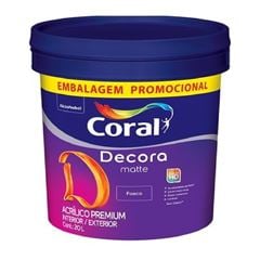 DECORA MATTE ACRILICO FOSCO 20L BRANCO 5276401