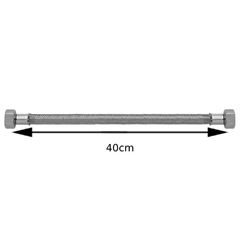 LIGACAO FLEX INOX P/AGUA FXF 1/2 40CM 250221-425  BLUKIT
