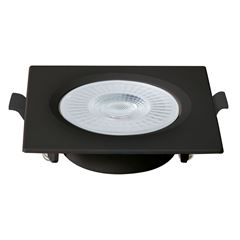 SPOT EMBUTIR QUADRADO ABS+PC 6W BIVOLT LED 6.500K - PRETO 80266001