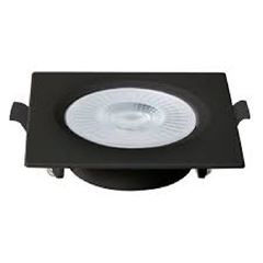 SPOT EMBUTIR QUADRADO ABS+PC 6W BIVOLT LED 3000K PT 80263001