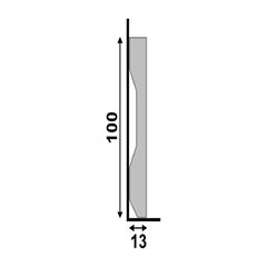 RODAPE LEV101 BRANCO 10CM 21661 SANTA LUZIA