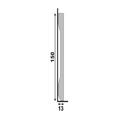 RODAPE LEV151 BRANCO 15CM 21663 SANTA LUZIA