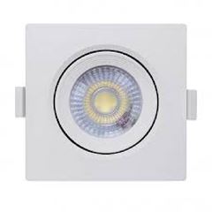 MINI SPOT LED QUADRADA 1W 3000K BRANCO 17834