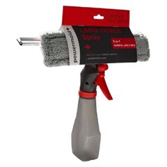 MOP LIMPA VIDROS ESFREGÃO SPRAY VERMELHO E CINZA