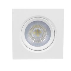 SPOT LED EMBUTIDO QUADRADO 5W RECUADO 3000K 18033