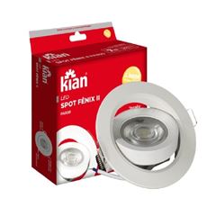 SPOT LED FENIX II REDONDO PAR20 7W 3000K BRANCO 11610