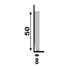 RODAPE LEV51 BRANCO SANTA LUZIA