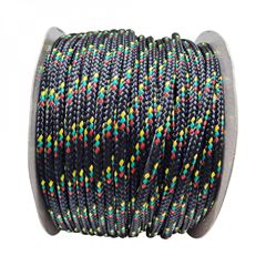 CORDA CARRETEL PRETA/COLOR 10MM 165M