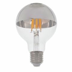 LÂMPADA DE LED FILAMENTO E27 GLOBO 6W 480LM LUZ AMARELA BIVOLT 