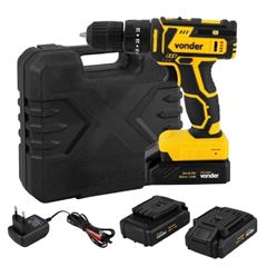 PARAFUSADEIRA E FURADEIRA DE IMPACTO 3/8POL. 20V C/ 2 BATERIAS 2,0AH CARREGADOR BIVOLT E MALETA 6001000200