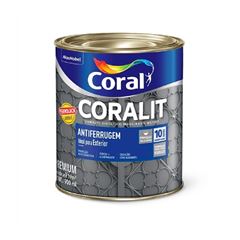 CORALIT ANTIFERRUGEM BRILHANTE 900ML CINZA 5203036