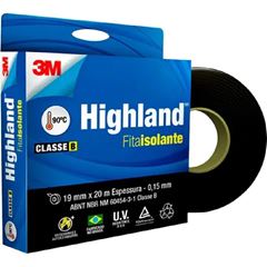 FITA ISOLANTE 19MMX20MT PRETA HIGHLAND 3M