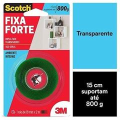 FITA FIXA FORTE 19MMX2M TRANSP. HB004419881 3M