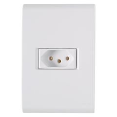 CONJUNTO 1 TOMADA 2P+T 10A/250V BC 57170010 TRAMONTINA