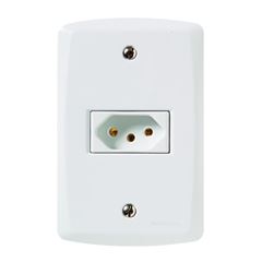 CONJUNTO TOMADA NBR LUX 2 10A 57145010 TRAMONTINA